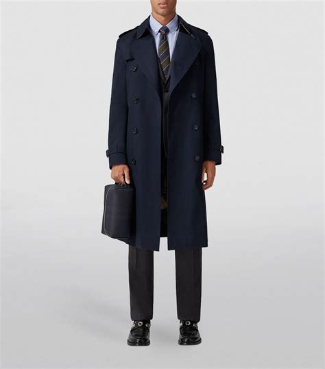 burberry trenchcoat blau herren|burberry kensington trench coats.